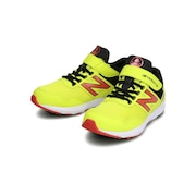 ニューバランス（new balance）（キッズ）ジュニア ランニングシューズ イエロー ブラック NB HANZO V L1 PXHANVL1M ベルクロ ベルト付き レースシューズ 靴