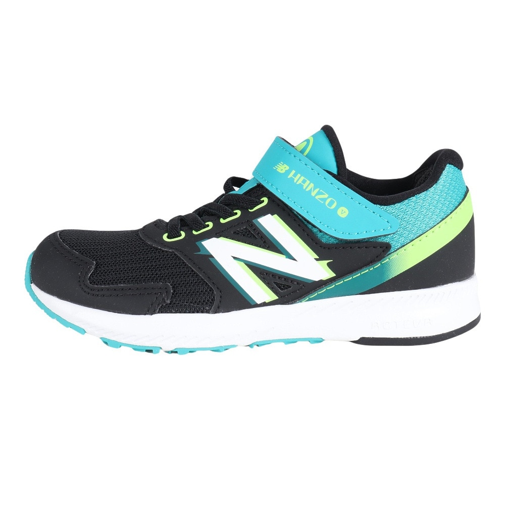 ニューバランス（new balance）（キッズ）HANZO V v2 ブラック PXHANVK2M スニーカー スポーツシューズ 子供靴 17.0 17.5 18.0 18.5 19.0 19.5 20.0 20.5 21.0