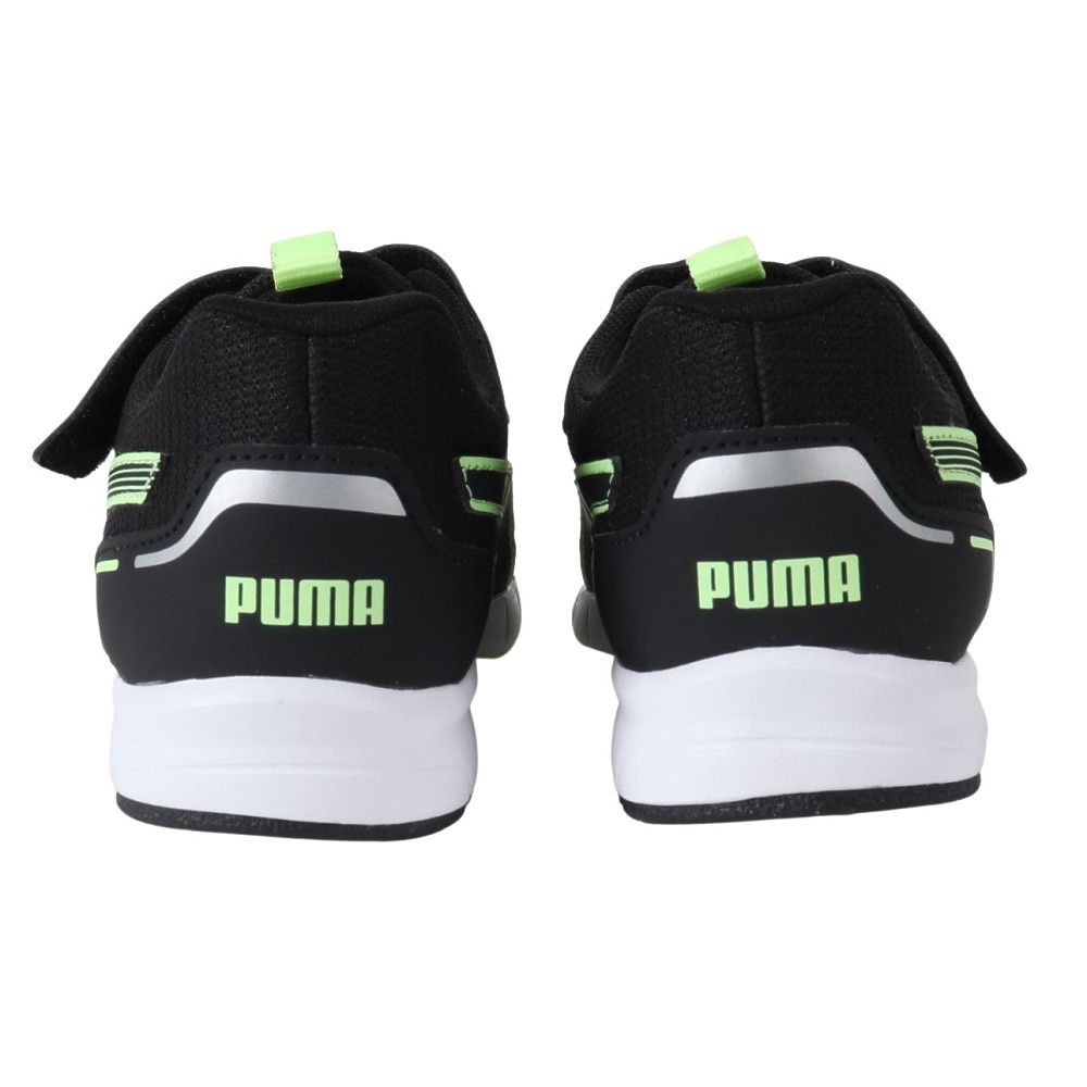 プーマ（PUMA）（キッズ）ジュニア ランニングシューズ スピードモンスター V4 ブラック 37890801 スニーカー スポーツ ベルクロ ベルト付き 運動会 普段使い