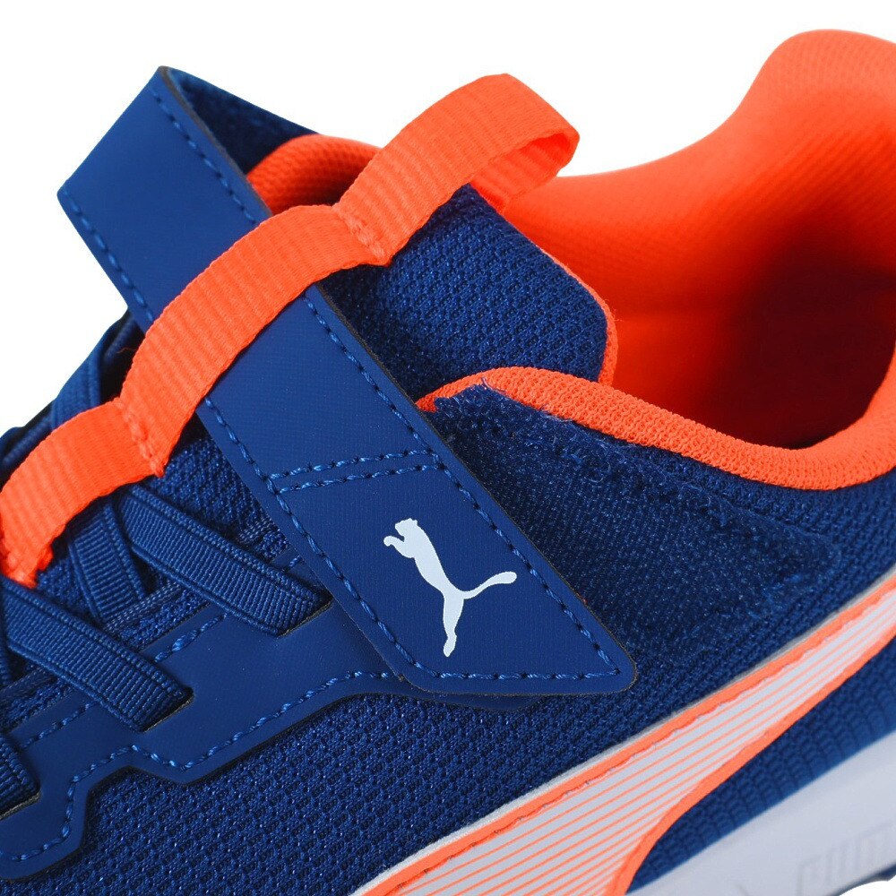 プーマ（PUMA）（キッズ）ジュニア ランニングシューズ スピードモンスター V4 ブルー 37890803 スニーカー スポーツ ベルクロ ベルト付き 運動会 普段使い