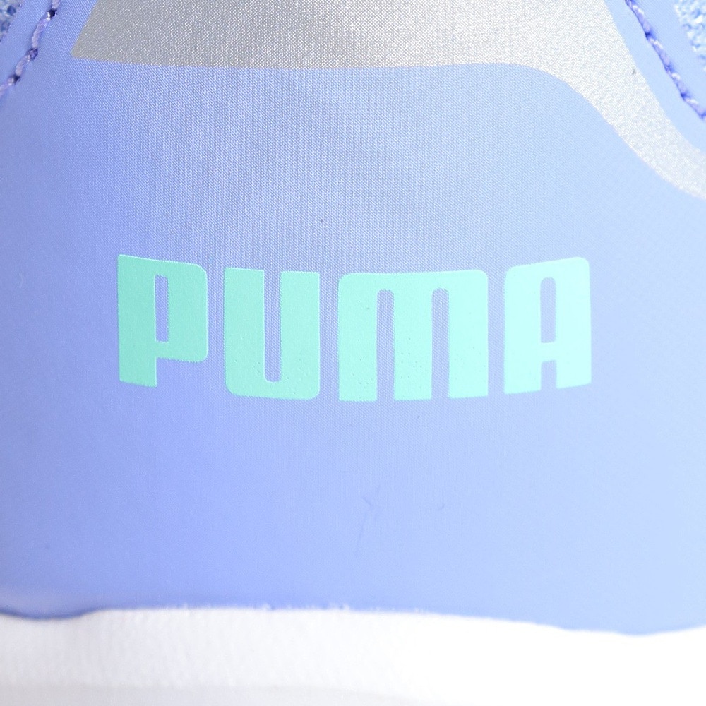 プーマ（PUMA）（キッズ）ジュニア ランニングシューズ スピードモンスター V4 パープル 37890805 スニーカー トレーニング スポーツ ベルクロ ベルト付き 