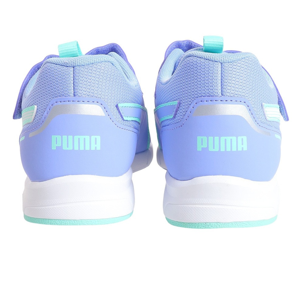 プーマ（PUMA）（キッズ）ジュニア ランニングシューズ スピードモンスター V4 パープル 37890805 スニーカー トレーニング スポーツ ベルクロ ベルト付き 