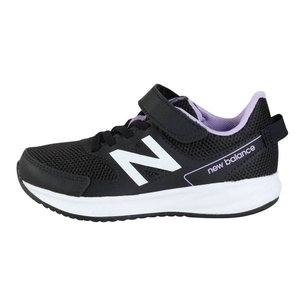 ニューバランス（new balance）（キッズ）ジュニアランニングシューズ ベルクロ ベルト付き レースシューズ 570 v3 PP3 YT570PP3W