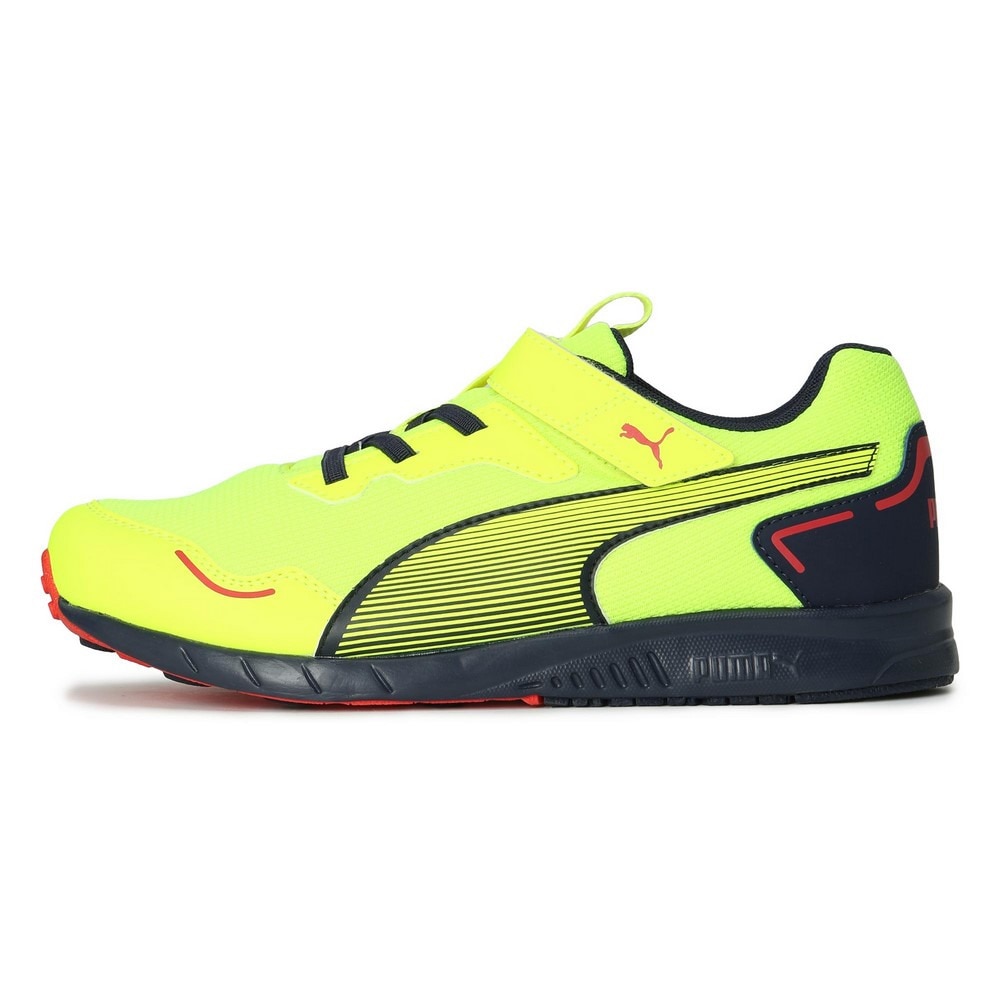 プーマ（PUMA）（キッズ）ジュニアランニングシューズ ベルクロ ベルト付き レースシューズ スピードモンスター V4 37890813