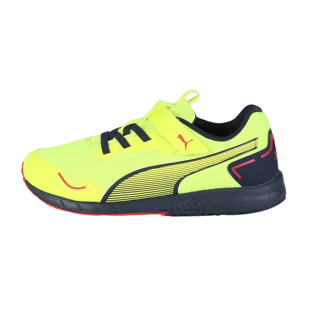 プーマ（PUMA）（キッズ）ジュニアランニングシューズ ベルクロ ベルト付き レースシューズ スピードモンスター V4 37890813