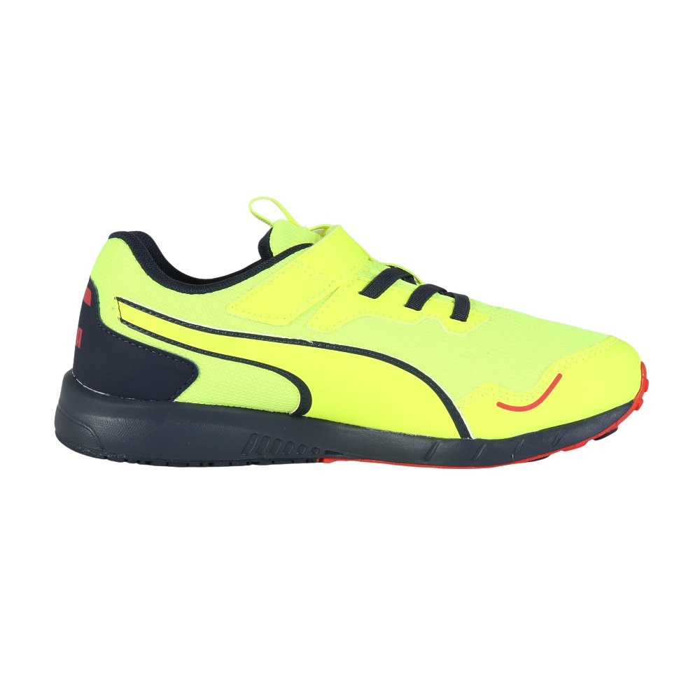 プーマ（PUMA）（キッズ）ジュニアランニングシューズ ベルクロ ベルト付き レースシューズ スピードモンスター V4 37890813