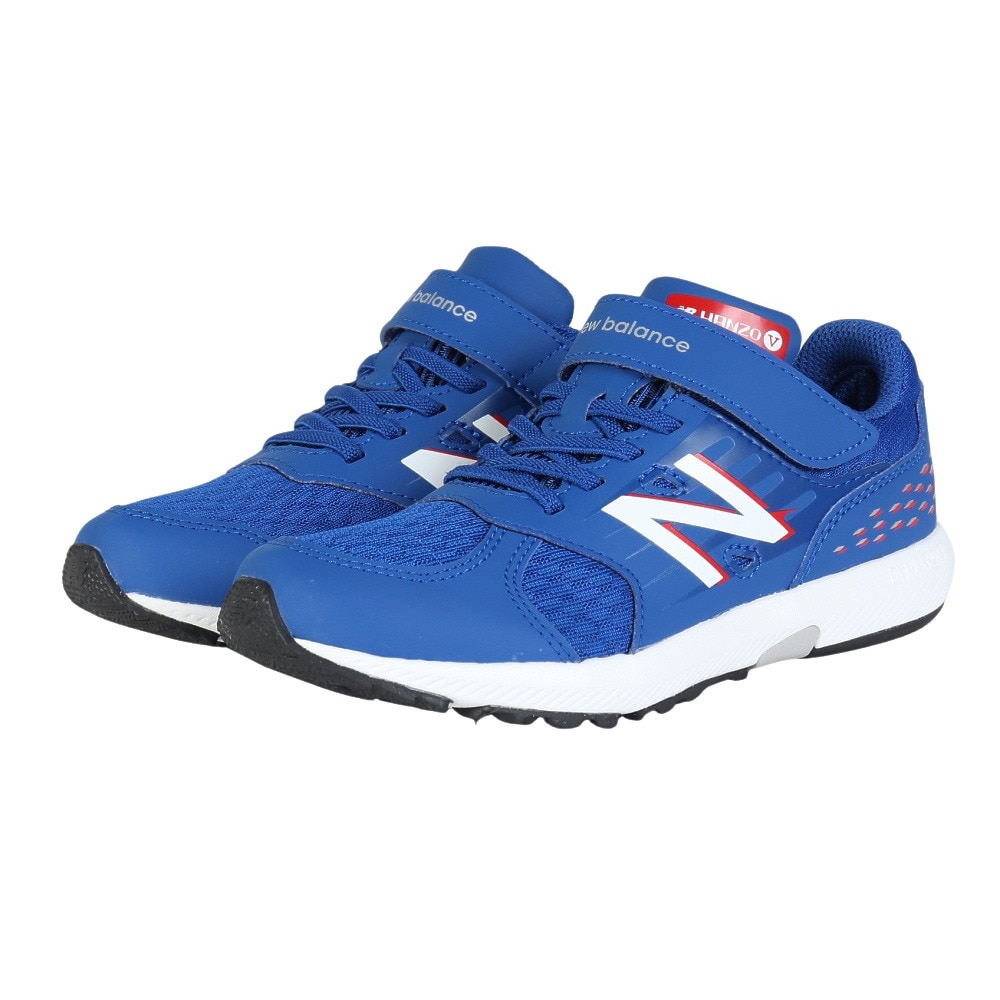 ニューバランス（new balance）（キッズ）ジュニアランニングシューズ ベルクロ ベルト付き レースシューズ ハンゾー V v6 PXHANVD3M