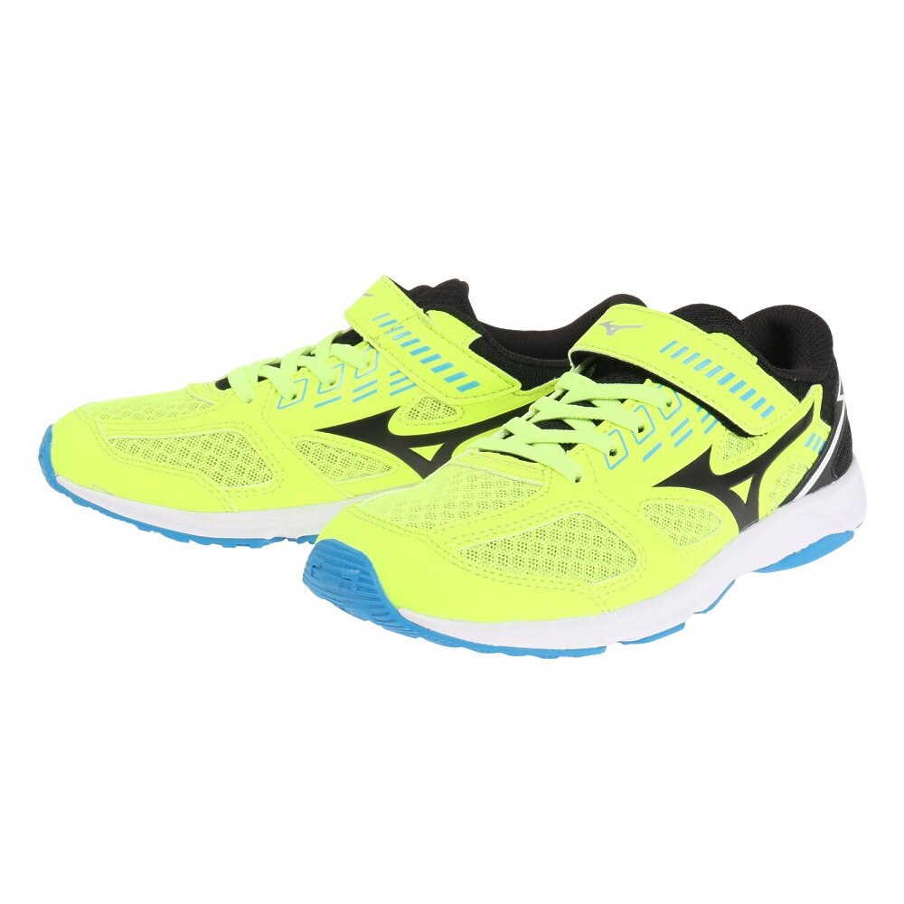ミズノ ミズノ Mizuno キッズ ジュニア スニーカー マジックテープ イエロー ブラック K1gc スピードスタッズ 3 ランニングシューズ スポーツ用品はスーパースポーツゼビオ