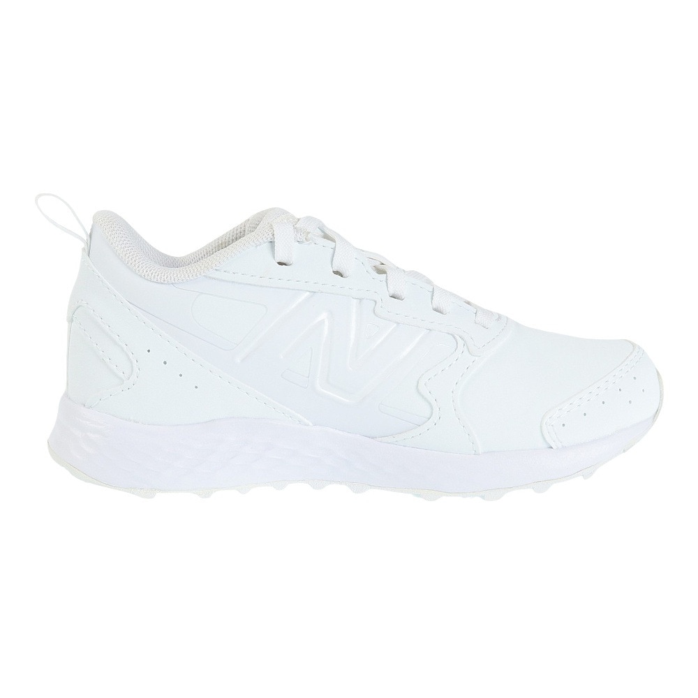 ニューバランス（new balance）（キッズ）ジュニア スポーツ シューズ YN650 ホワイト YN650WW1W スニーカー ランニング 学校 部活 登校 通学 運動 白靴