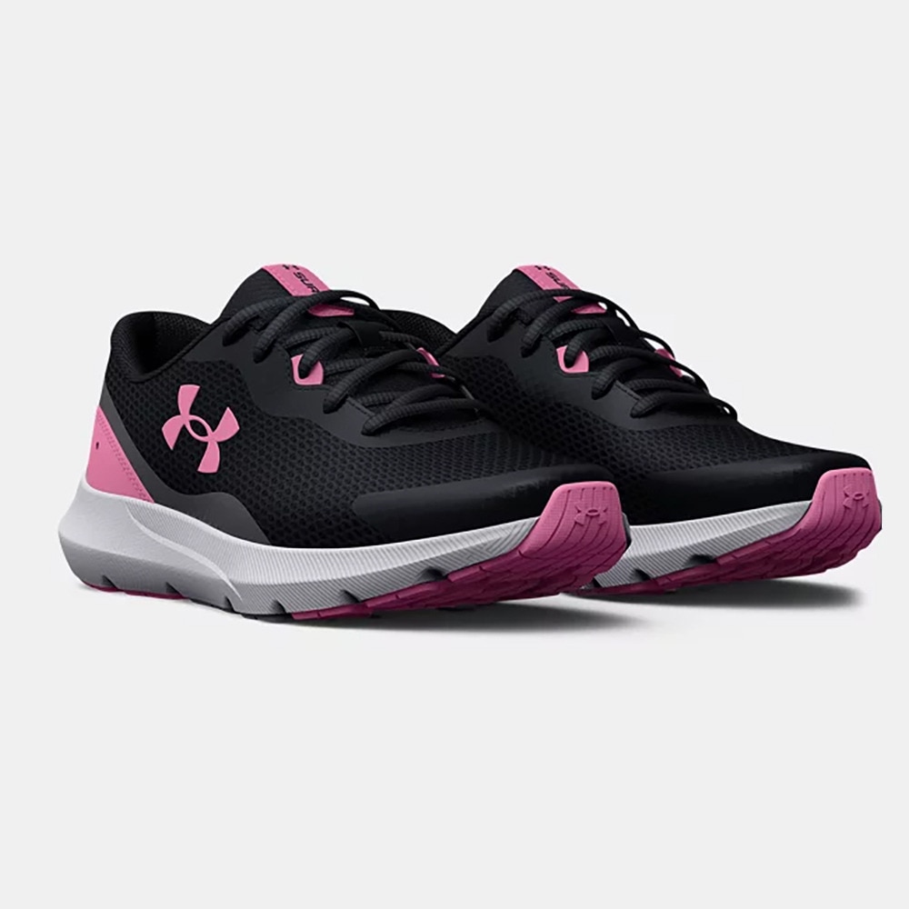 アンダーアーマー（UNDER ARMOUR）（キッズ）ジュニア スニーカー 黒 サージ3 SURGE ブラック 3025013 001 ランニングシューズ