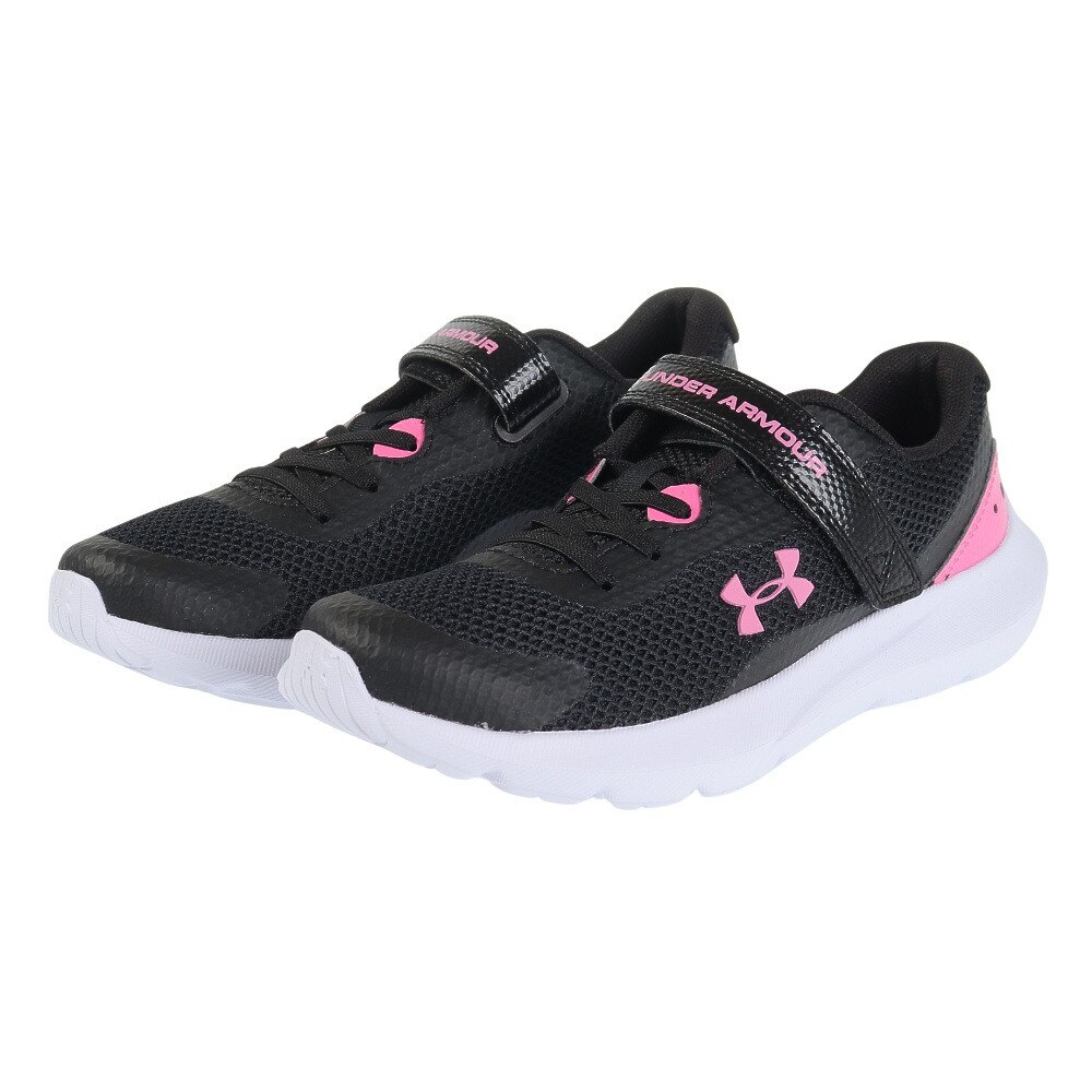 アンダーアーマー（UNDER ARMOUR）（キッズ）ジュニア スニーカー 黒 サージ3 AC ブラック 3025014 001 ランニングシューズ