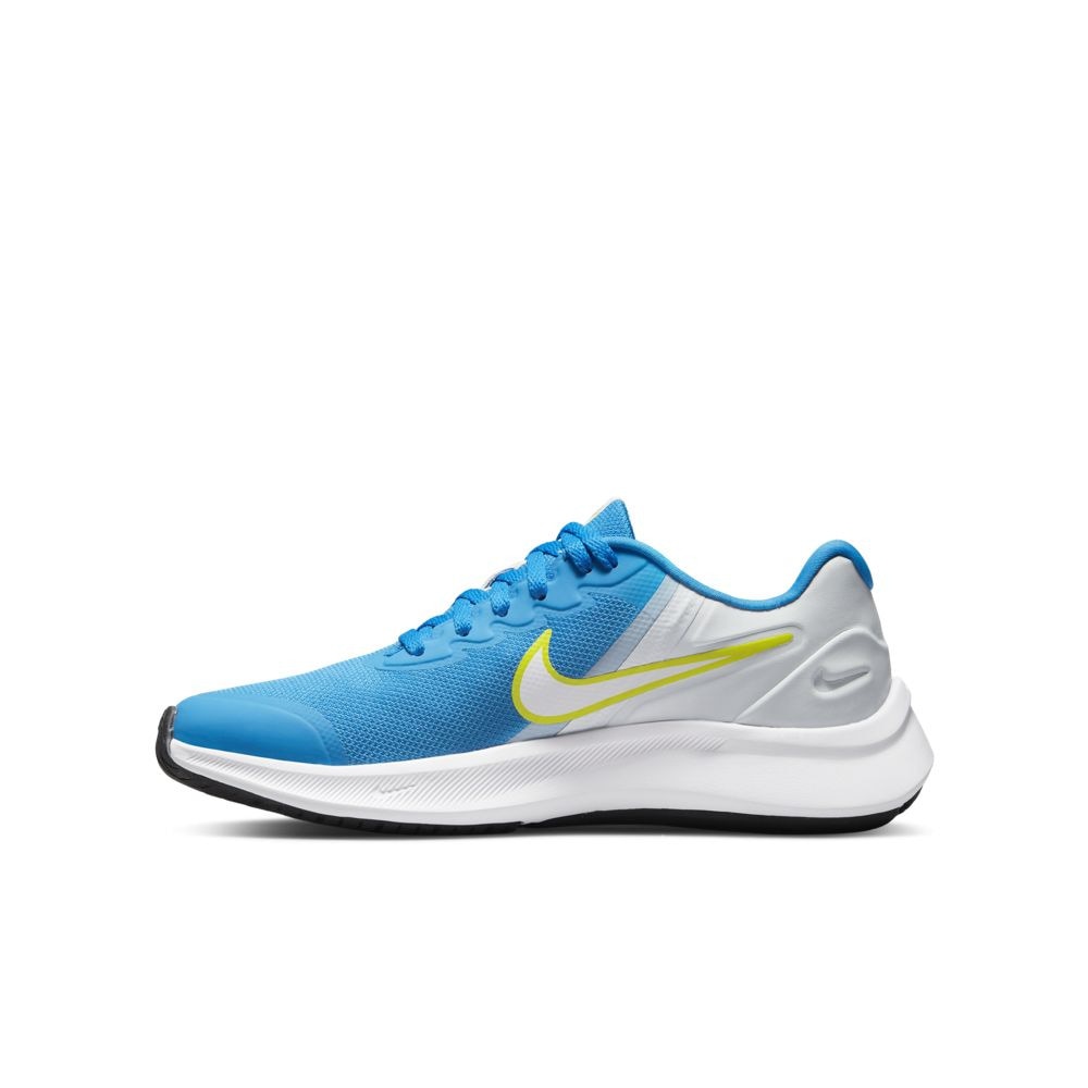 ナイキ ナイキ Nike キッズ スター ランナー 3 Gs グレー ホワイト ブルー Da2776 009 ジュニア ランニングシューズ 子供靴 スポーツスニーカー 運動 マラソン スポーツ用品はスーパースポーツゼビオ