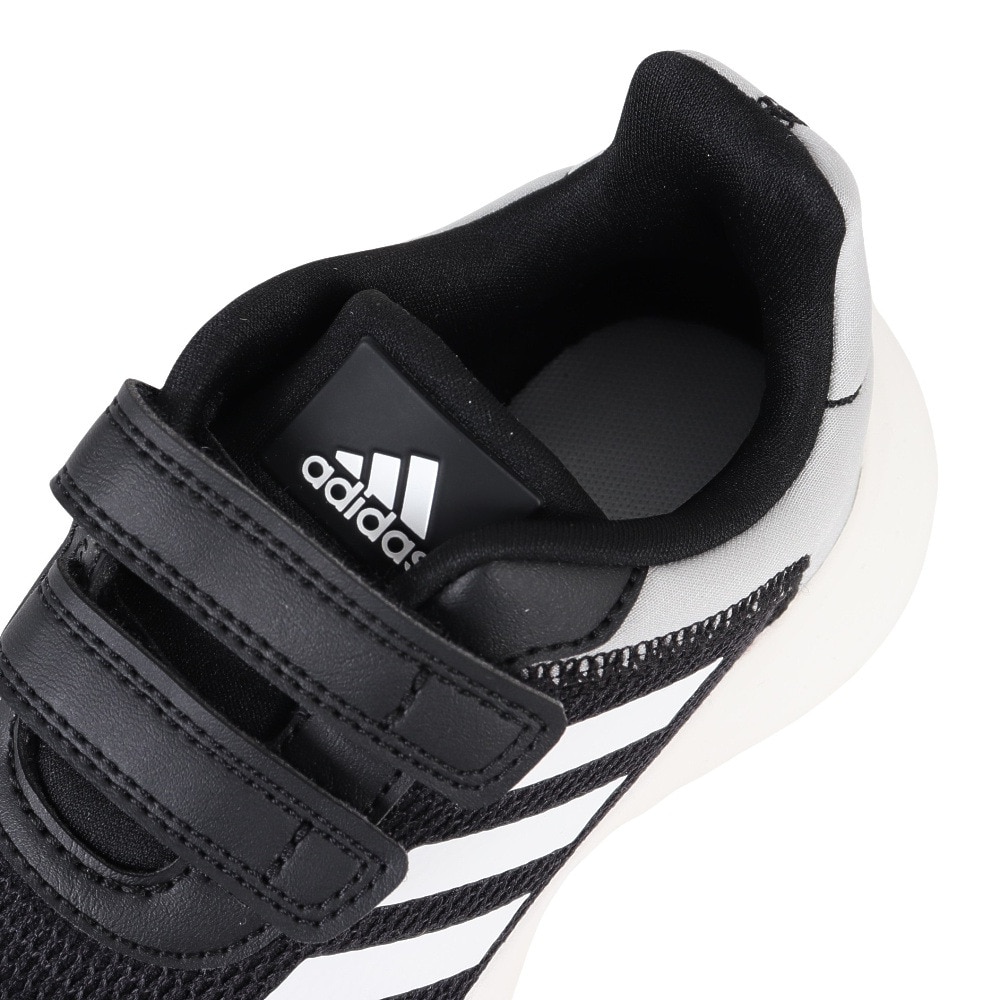 アディダス（adidas）（キッズ）テンソーラン ブラック 黒 LUT34-GZ3434 ジュニアスポーツシューズ スニーカー ランニングシューズ マジックテープ 運動靴