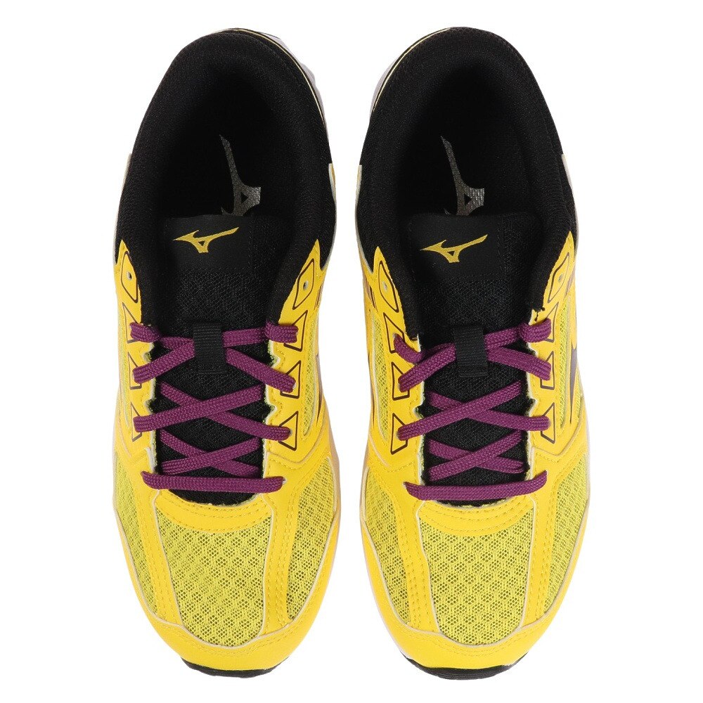 ミズノ ミズノ Mizuno キッズ ジュニア スニーカー イエロー パープル K1gc スピードスタッズ 3 ランニングシューズ スポーツ用品はスーパースポーツゼビオ