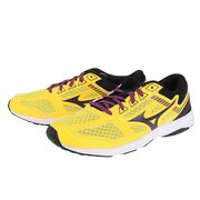 ミズノ（MIZUNO）（キッズ）ジュニア スニーカー イエロー パープル  K1GC223903 スピードスタッズ 3 ランニングシューズ