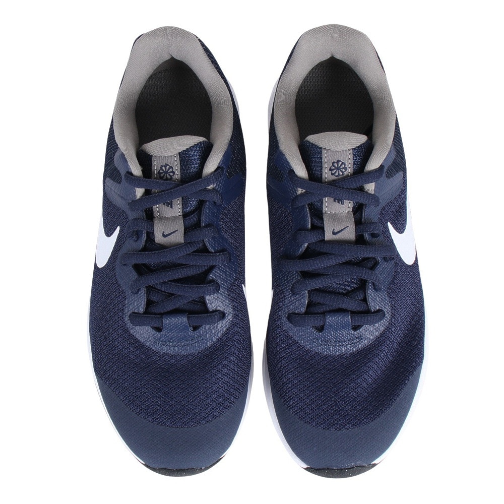 ナイキ（NIKE）（キッズ）ジュニア ランニングシューズ DD1096-400 レボリューション 6 NN GS ブルー スニーカー