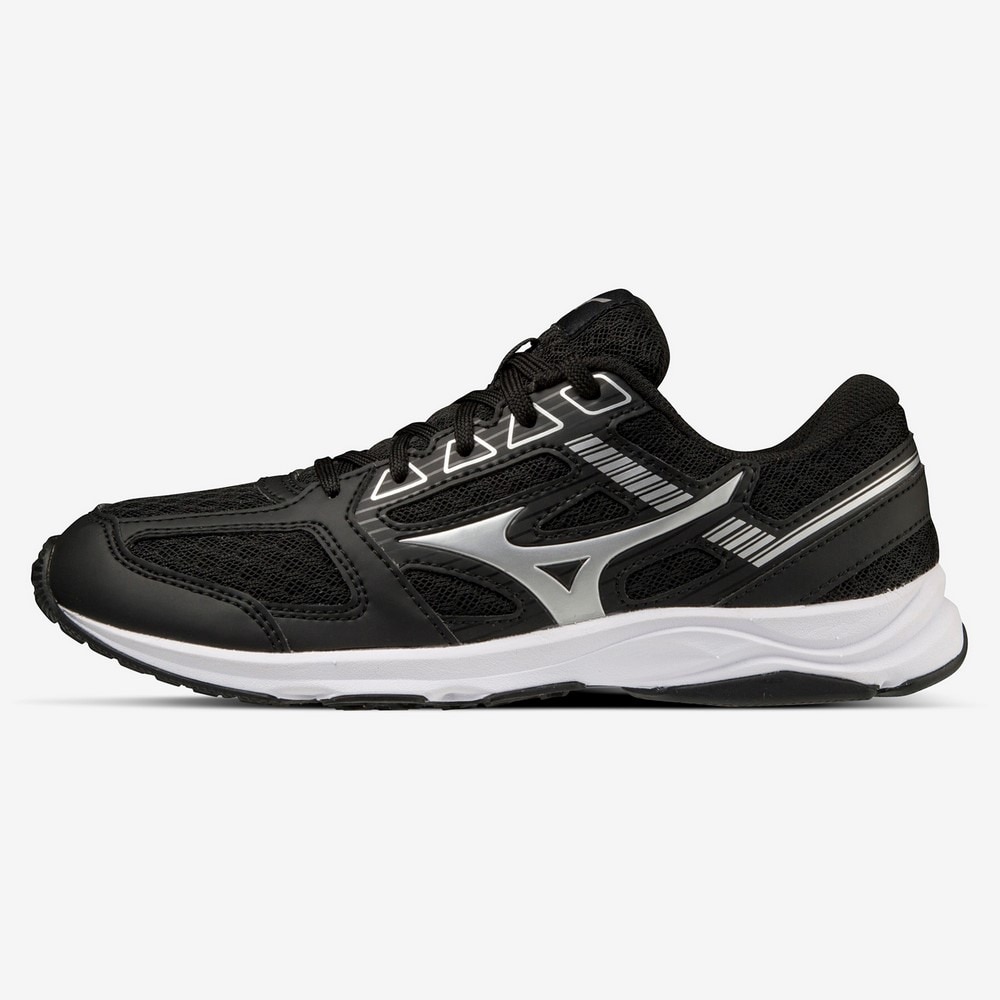 ミズノ（MIZUNO）（キッズ）ジュニアスポーツシューズ スニーカー スピードスタッズ 3 ブラック シルバー K1GC223901 運動会 登校