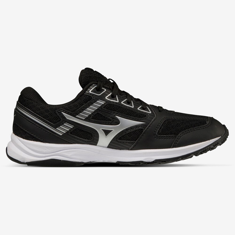 ミズノ（MIZUNO）（キッズ）ジュニアスポーツシューズ スニーカー スピードスタッズ 3 ブラック シルバー K1GC223901 運動会 登校
