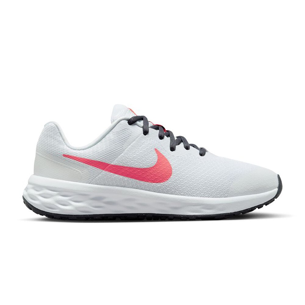 ナイキ｜ナイキ（NIKE）（キッズ）ジュニアスポーツシューズ レボリューション NN GS ホワイト ピンク DD1096-101 スニーカー  軽量 通気性 クッション性 スポーツ用品はスーパースポーツゼビオ