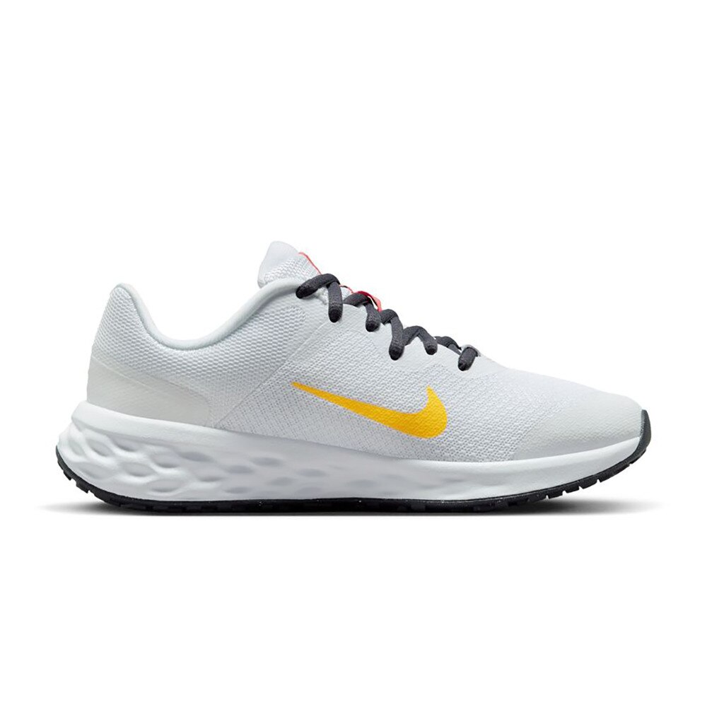 ナイキ｜ナイキ（NIKE）（キッズ）ジュニアスポーツシューズ レボリューション NN GS ホワイト ピンク DD1096-101 スニーカー  軽量 通気性 クッション性 スポーツ用品はスーパースポーツゼビオ
