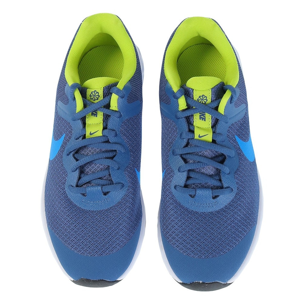 ナイキ（NIKE）（キッズ）ジュニア スポーツ シューズ レボリューション6 NN GS ネイビー DD1096-401 スニーカー 軽量 通気性 クッション性 部活 運動会