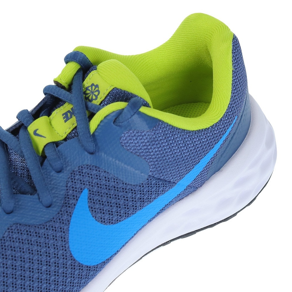 ナイキ（NIKE）（キッズ）ジュニア スポーツ シューズ レボリューション6 NN GS ネイビー DD1096-401 スニーカー 軽量 通気性 クッション性 部活 運動会