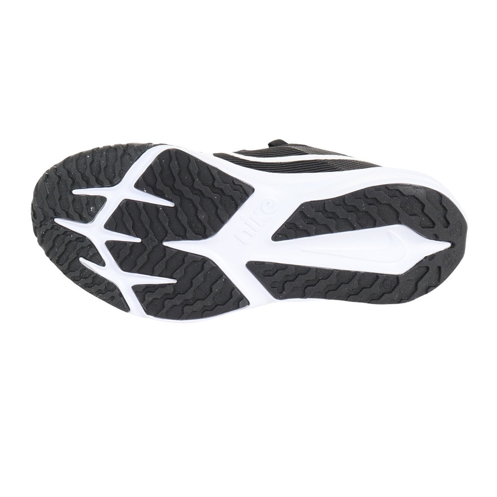 ナイキ（NIKE）（キッズ）ジュニア スポーツ シューズ スター ランナー4 NN GS ブラック DX7615-001 スニーカー 運動会 登校 日常履き 運動靴 クッション性