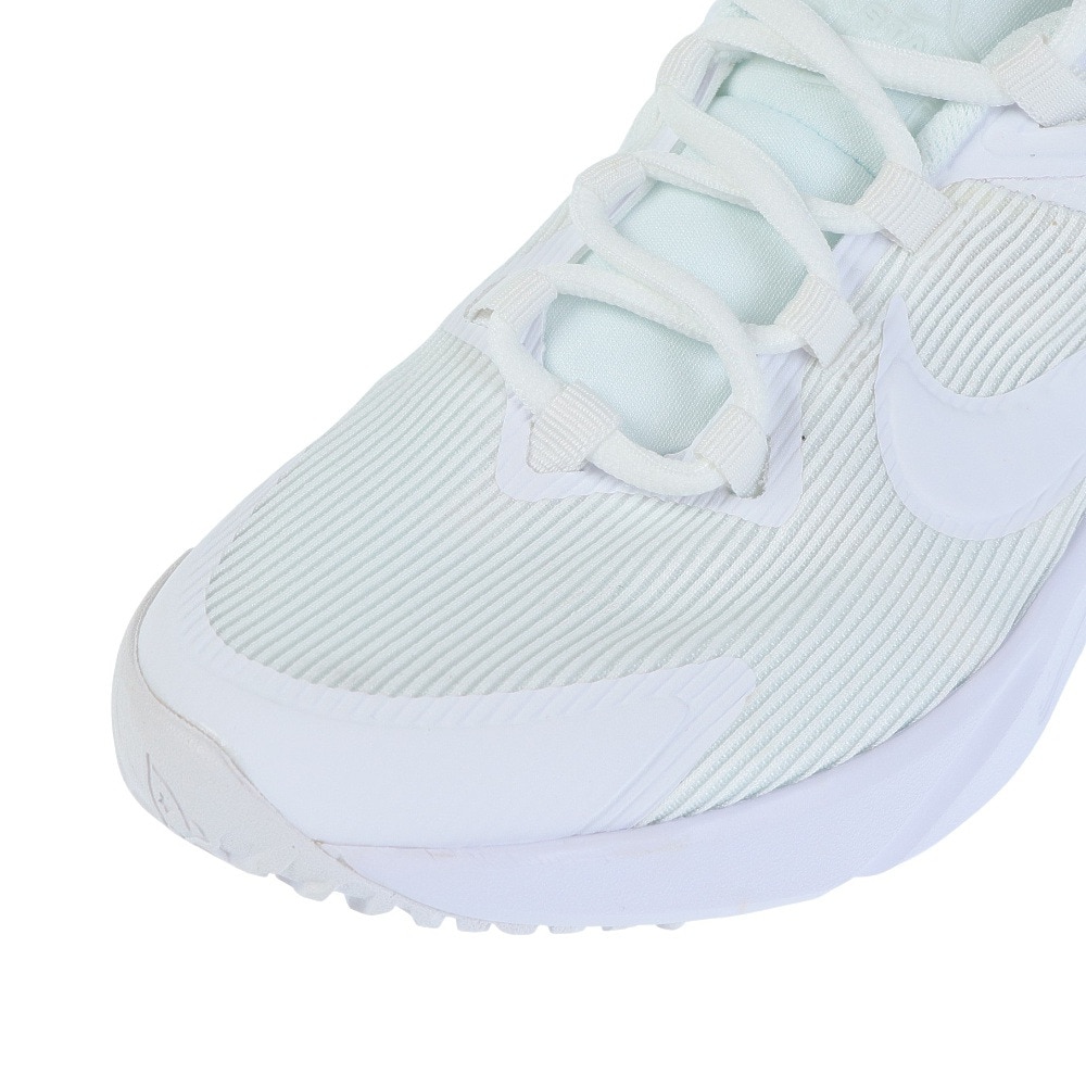 ナイキ（NIKE）（キッズ）ジュニア スポーツ シューズ スターランナー 4 NN GS ホワイト DX7615-100 スニーカー 通学 運動靴 カジュアル クッション性