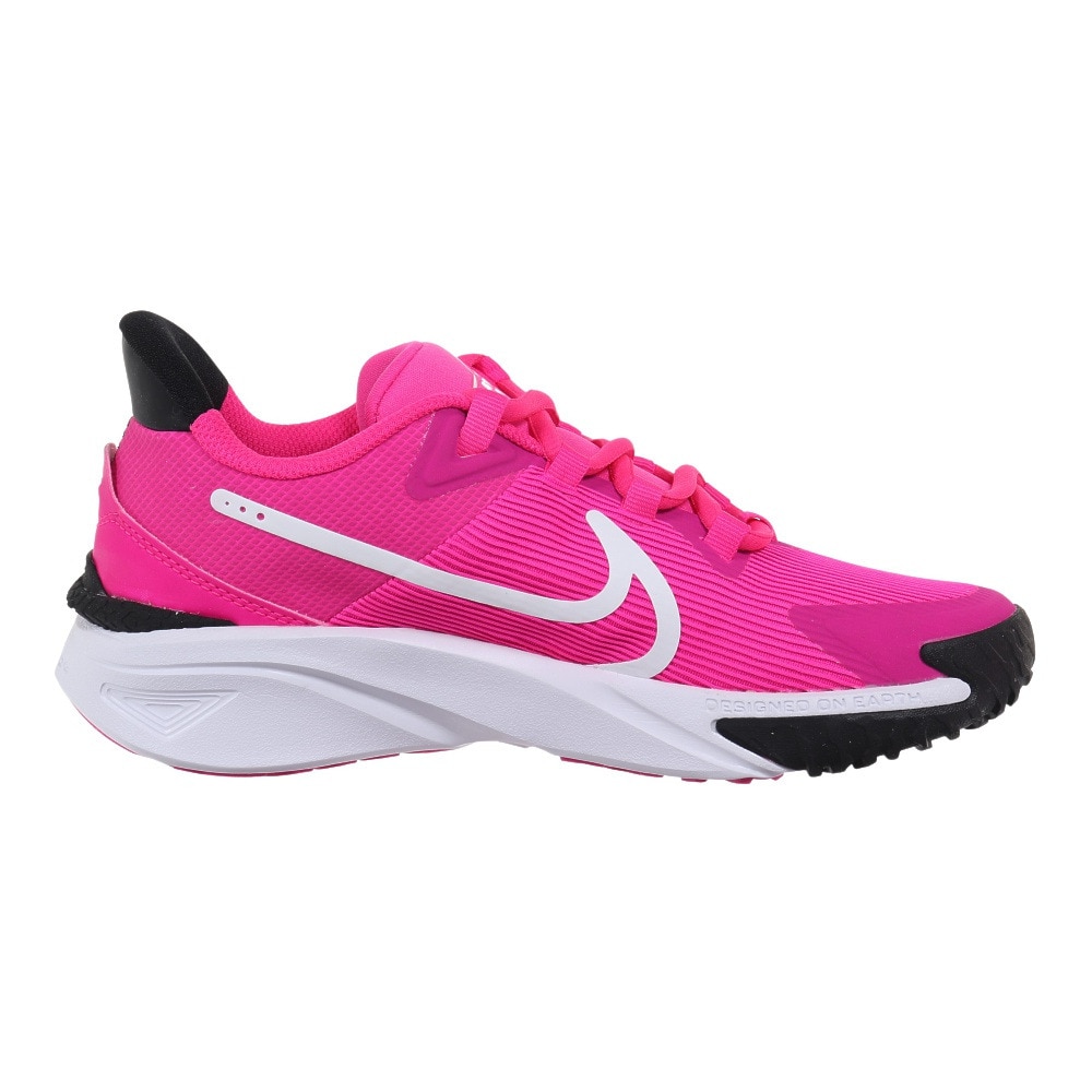 ナイキ（NIKE）（キッズ）ジュニア スポーツ シューズ スター ランナー 4 NN GS ピンク DX7615-601 スニーカー 運動会 登校 日常履き 運動靴 クッション性