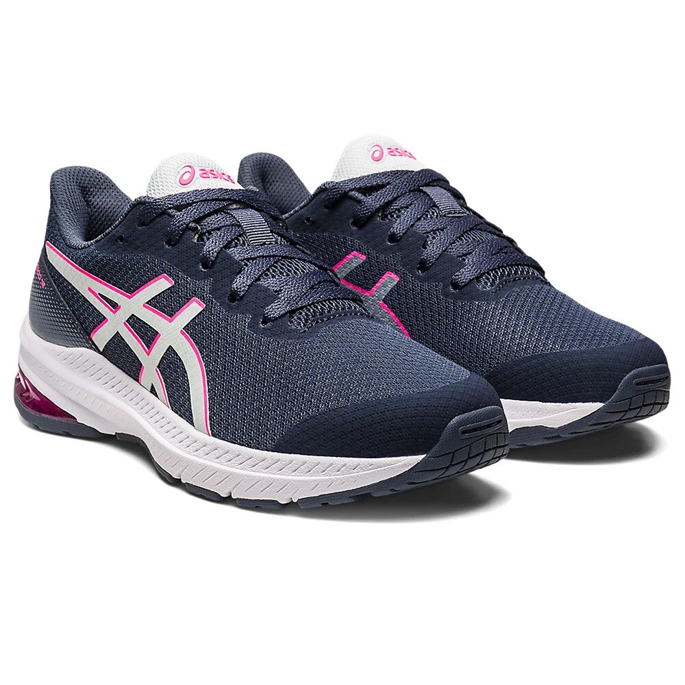 アシックス（ASICS）（キッズ）ジュニア スポーツシューズ GT-1000 12 GS イエロー ブルー 1014A296.020 スニーカー トレーニング ジョグ スポーツ 安定性