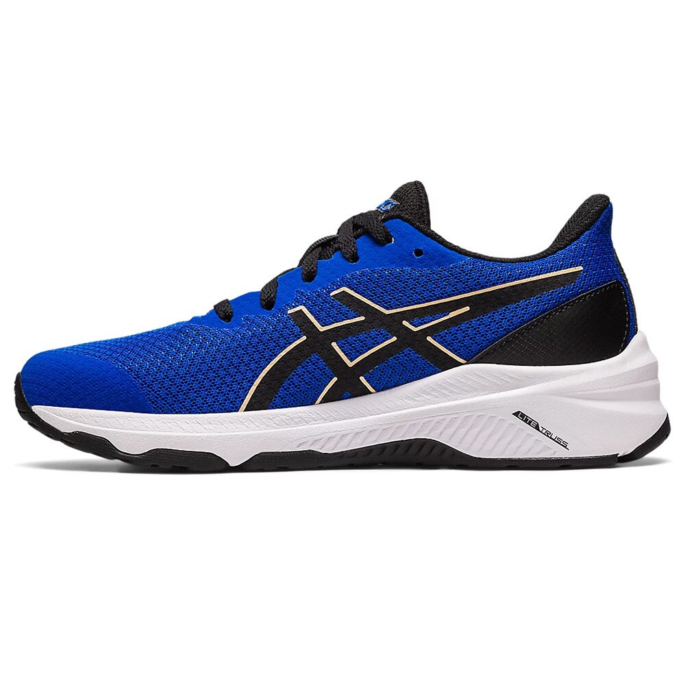 アシックス（ASICS）（キッズ）ジュニア スポーツシューズ GT-1000 12 GS ブルー ブラック 1014A296.402 スニーカー トレーニング ジョグ スポーツ 安定性