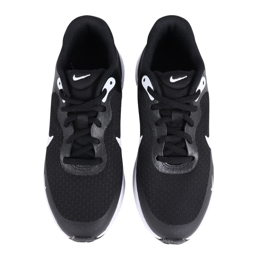 ナイキ（NIKE）（レディース、キッズ）ジュニア スポーツ シューズ レボリューション7GS ブラック ホワイト FB7689-003 スニーカー 部活 登校 通学 運動