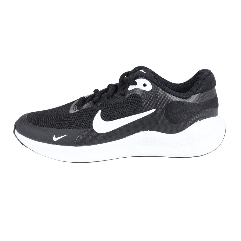 ナイキ（NIKE）（レディース、キッズ）ジュニア スポーツ シューズ レボリューション7GS ブラック ホワイト FB7689-003 スニーカー 部活 登校 通学 運動