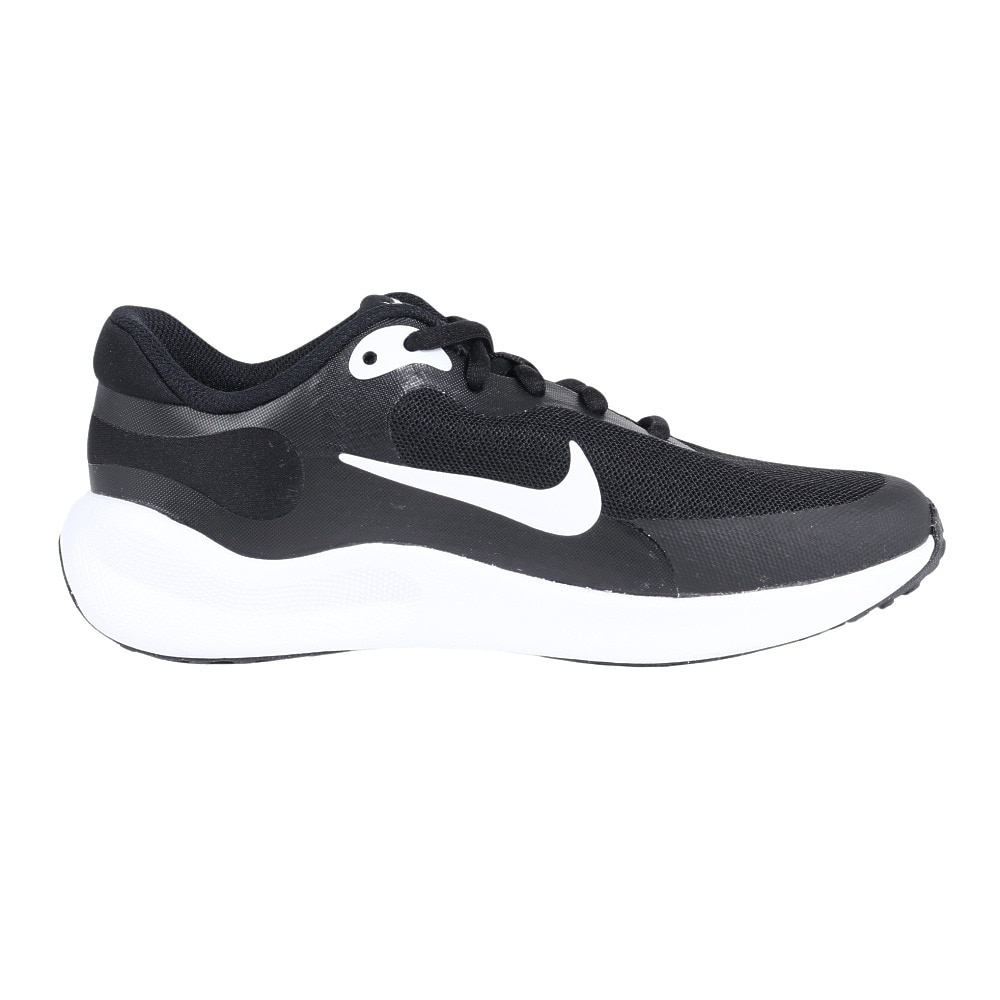ナイキ（NIKE）（レディース、キッズ）ジュニア スポーツ シューズ レボリューション7GS ブラック ホワイト FB7689-003 スニーカー 部活 登校 通学 運動