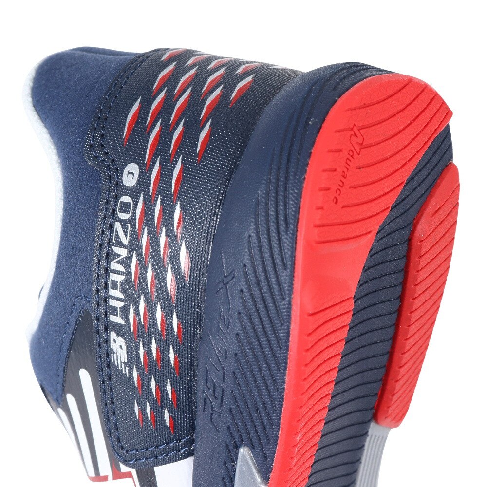 ニューバランス（new balance）（キッズ）ジュニア スポーツ シューズ ハンゾーJ v6 レース ホワイト ネイビー YPHANZT6M スニーカー トレーニング 通学 運動