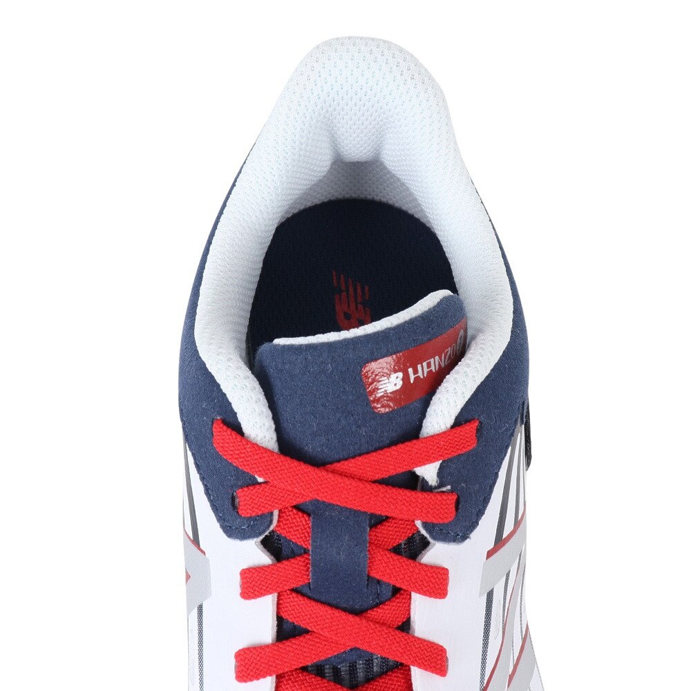 ニューバランス（new balance）（キッズ）ジュニア スポーツ シューズ ハンゾーJ v6 レース ホワイト ネイビー YPHANZT6M スニーカー トレーニング 通学 運動