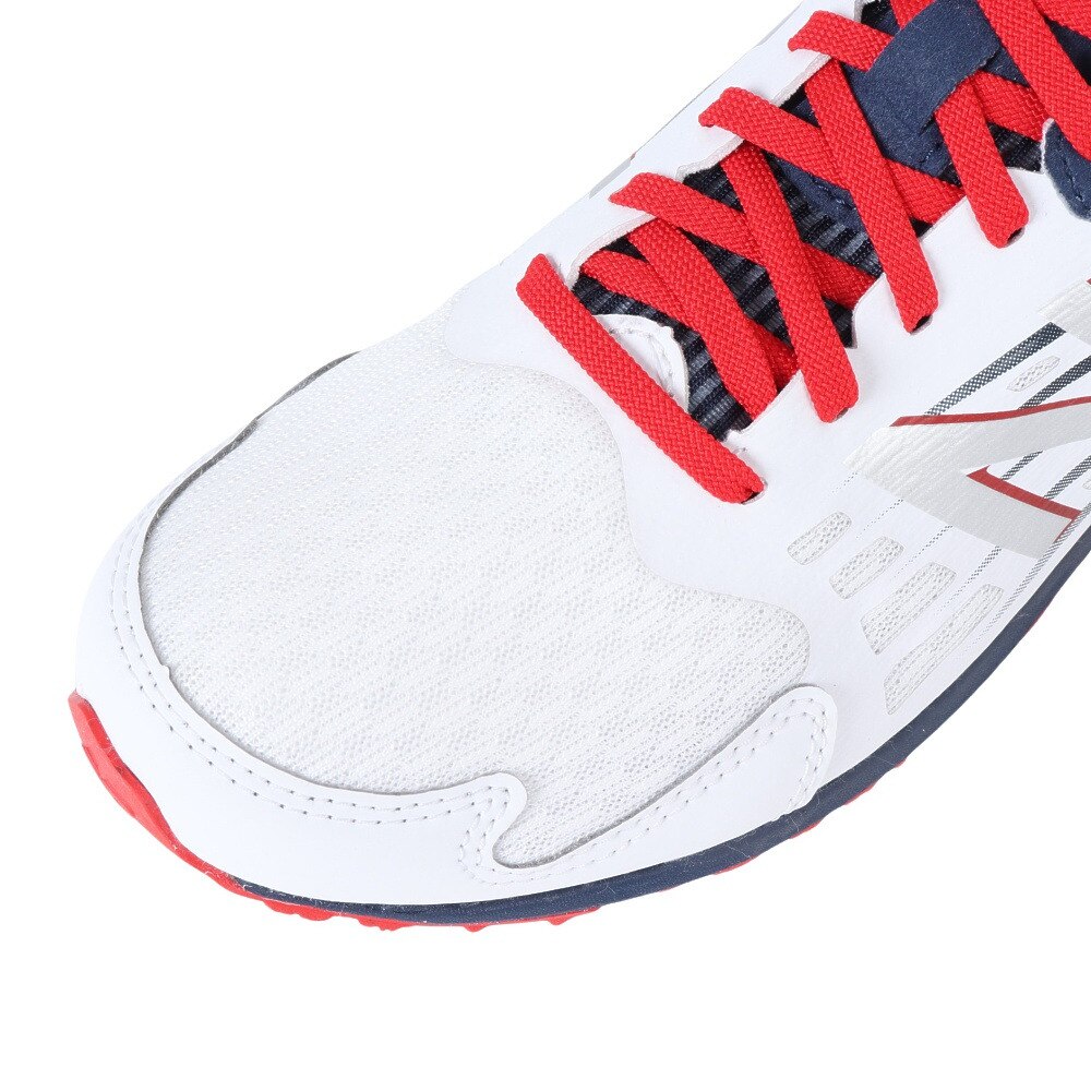 ニューバランス（new balance）（キッズ）ジュニア スポーツ シューズ ハンゾーJ v6 レース ホワイト ネイビー YPHANZT6M スニーカー トレーニング 通学 運動