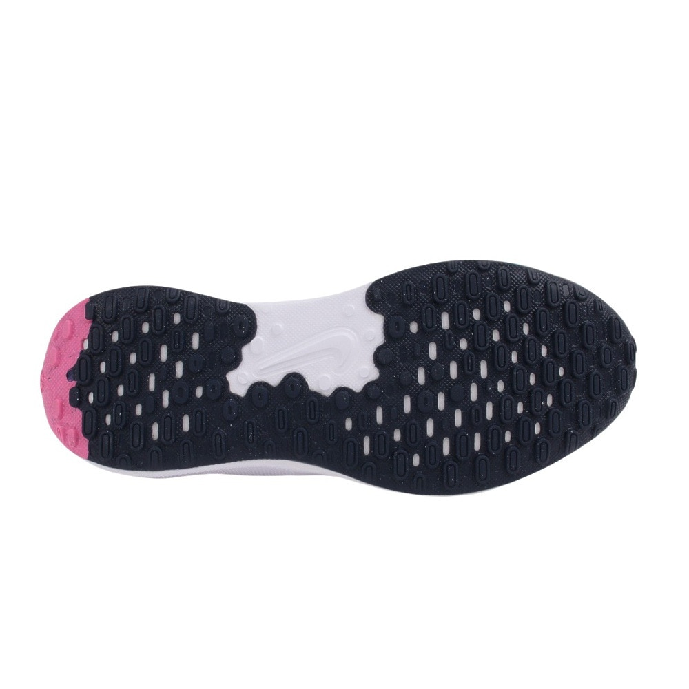 ナイキ（NIKE）（キッズ）ジュニア スポーツ シューズ レボリューション7GS ホワイト ピンク FB7689-103 スニーカー クッション性 学校 部活 登校 通学 運動