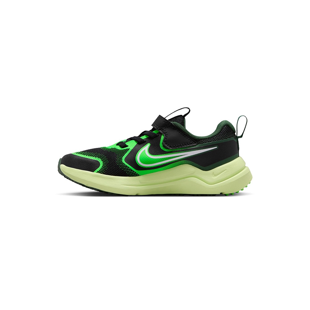 ナイキ（NIKE）（キッズ）リトルキッズスポーツシューズ スニーカー コスミック ランナー PSV ブラック グリーン HM4400-009