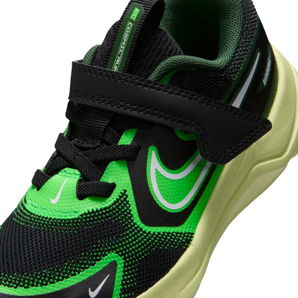 ナイキ（NIKE）（キッズ）リトルキッズスポーツシューズ スニーカー コスミック ランナー PSV ブラック グリーン HM4400-009