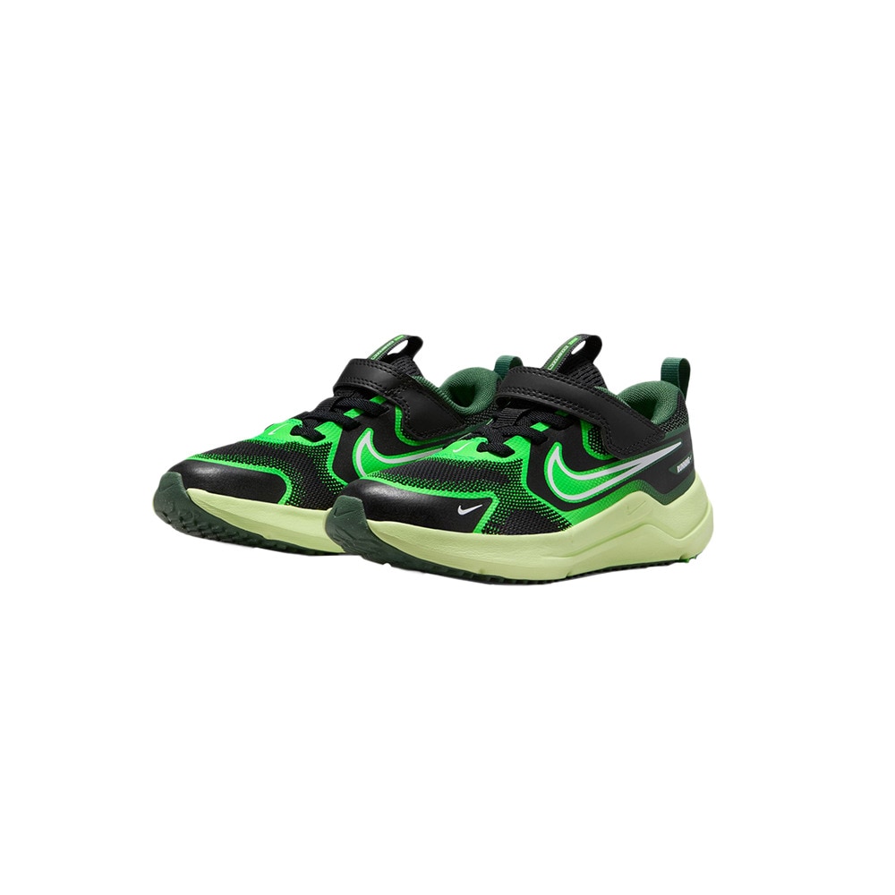 ナイキ（NIKE）（キッズ）リトルキッズスポーツシューズ スニーカー コスミック ランナー PSV ブラック グリーン HM4400-009