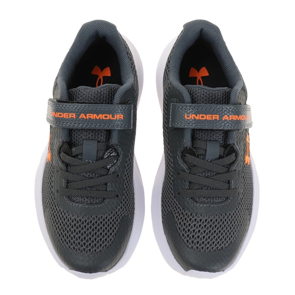 アンダーアーマー（UNDER ARMOUR）（キッズ）ジュニアシューズ BPS サージ 3 AC グレー 3024990 101 スニーカー ベルクロ ベルト付き 軽量 安定性 通気性