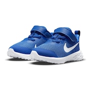 ナイキ（NIKE）（キッズ）ベビー ジュニア スニーカー レボリューション 6 NN TDV ブルー DD1094-411 マジックテープ 運動靴 子供 通園 シューズ 運動会