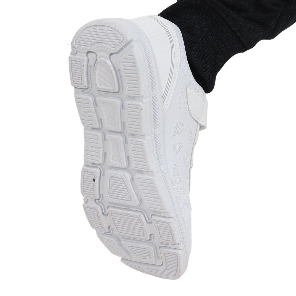 GS-9（GS-9）（キッズ）ジュニア ランニングシューズ 白 GSー001 WHT 793GS2MS6000 WHT スニーカー 普段使い タウン 学校 通学 運動靴 外遊び ホワイト　