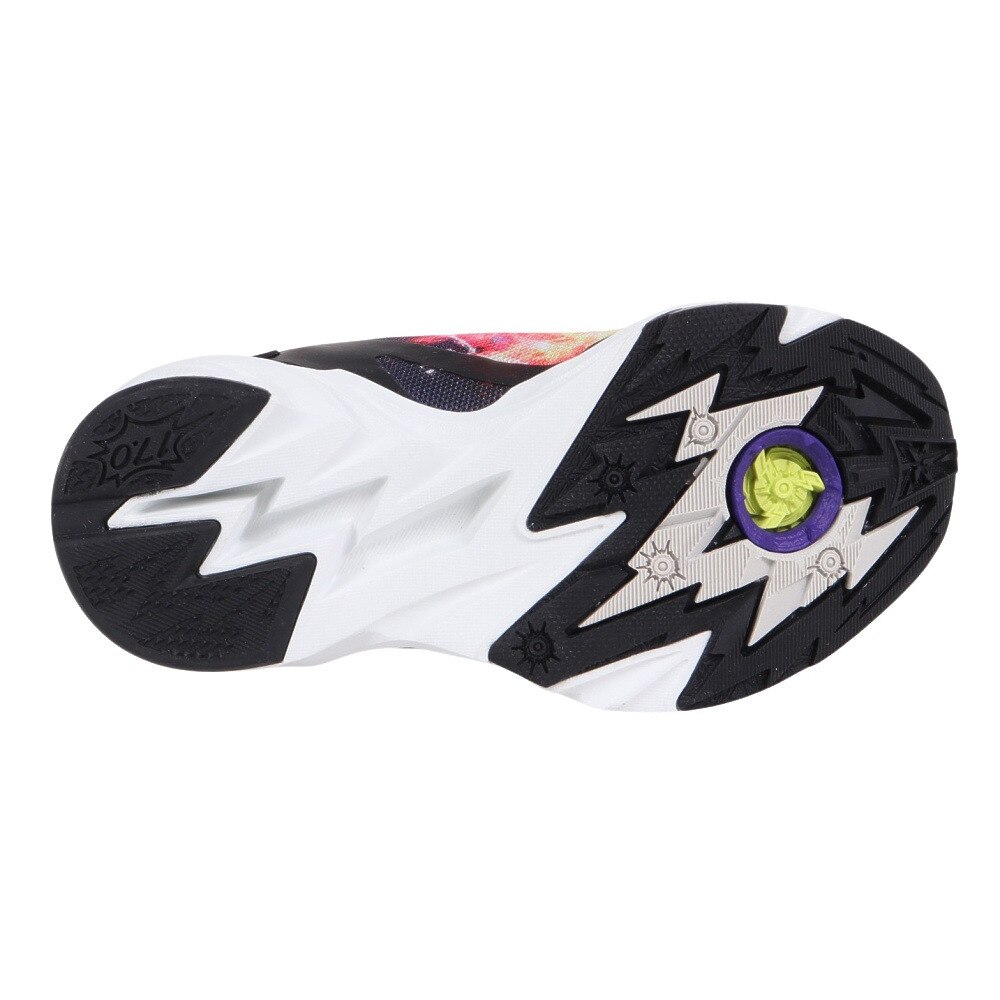 ムーンスター（MoonStar）（キッズ）ジュニアスポーツシューズ ベルクロ ベルト付き スニーカー SK 0004 エレクトロ BK 12295686★★★