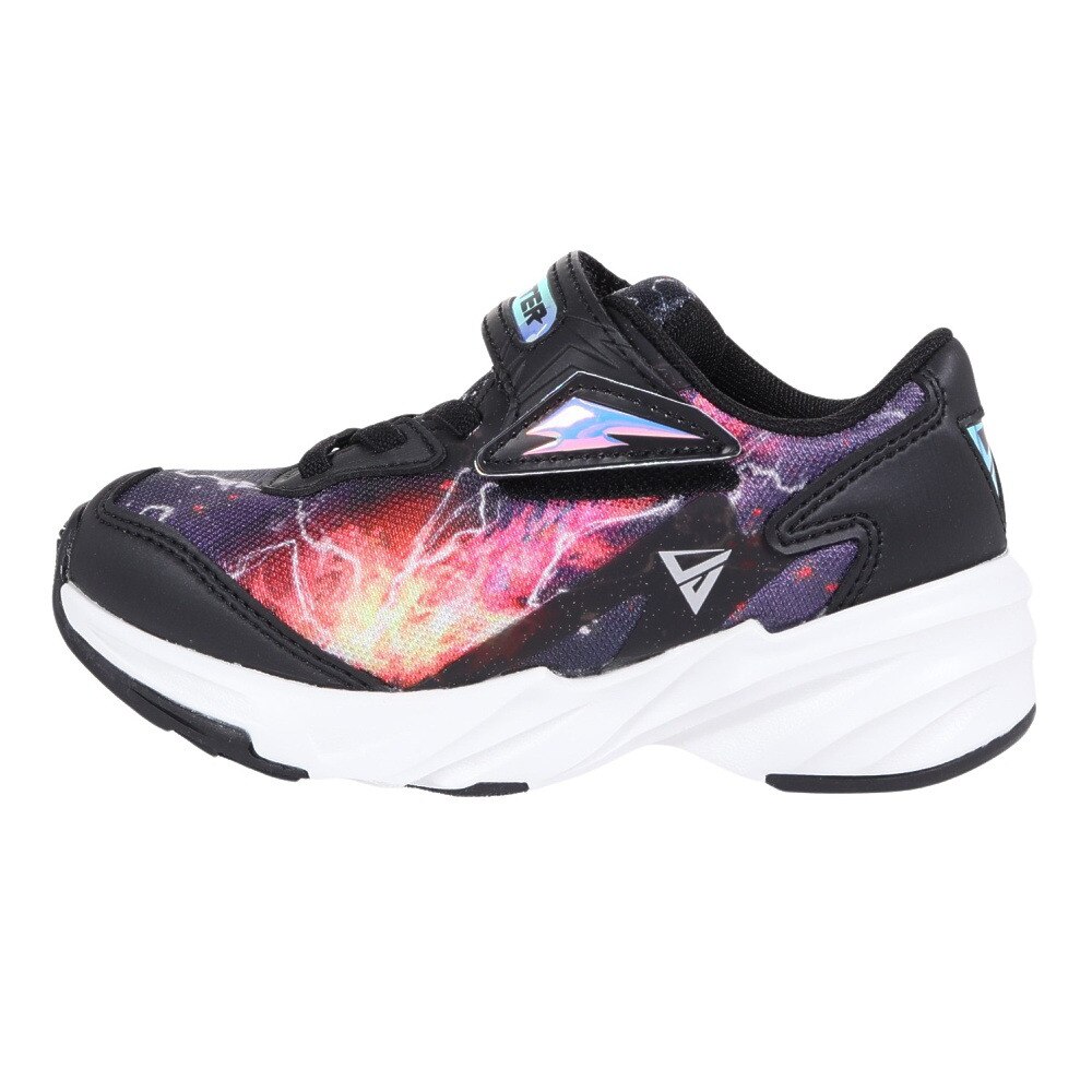 ムーンスター（MoonStar）（キッズ）ジュニアスポーツシューズ ベルクロ ベルト付き スニーカー SK 0004 エレクトロ BK 12295686★★★