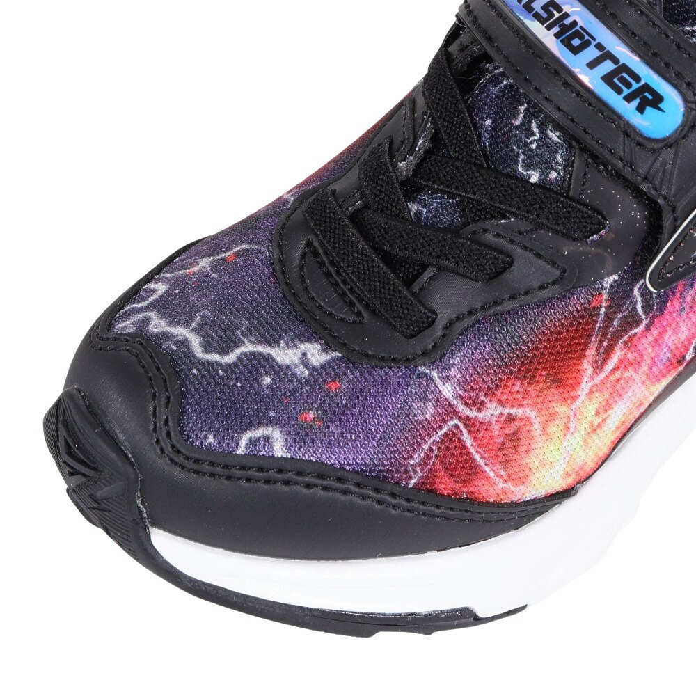ムーンスター（MoonStar）（キッズ）ジュニアスポーツシューズ ベルクロ ベルト付き スニーカー SK 0004 エレクトロ BK 12295686★★★