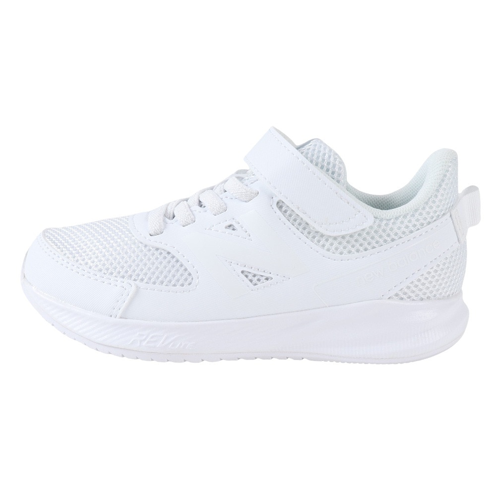 ニューバランス（new balance）（キッズ）ジュニア スニーカー 白 マジックテープ YT570LW3W 570 v3 ホワイト ランニングシューズ 