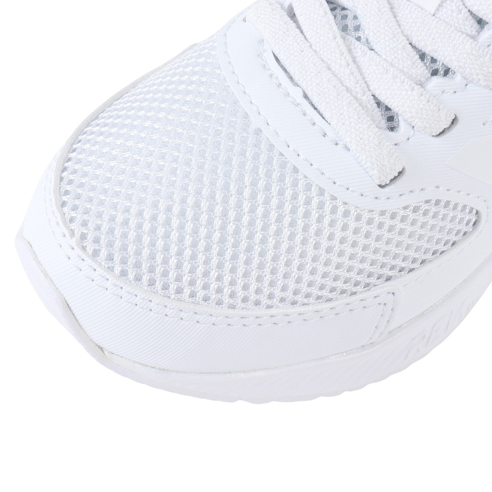ニューバランス（new balance）（キッズ）ジュニア スニーカー 白 マジックテープ YT570LW3W 570 v3 ホワイト ランニングシューズ 