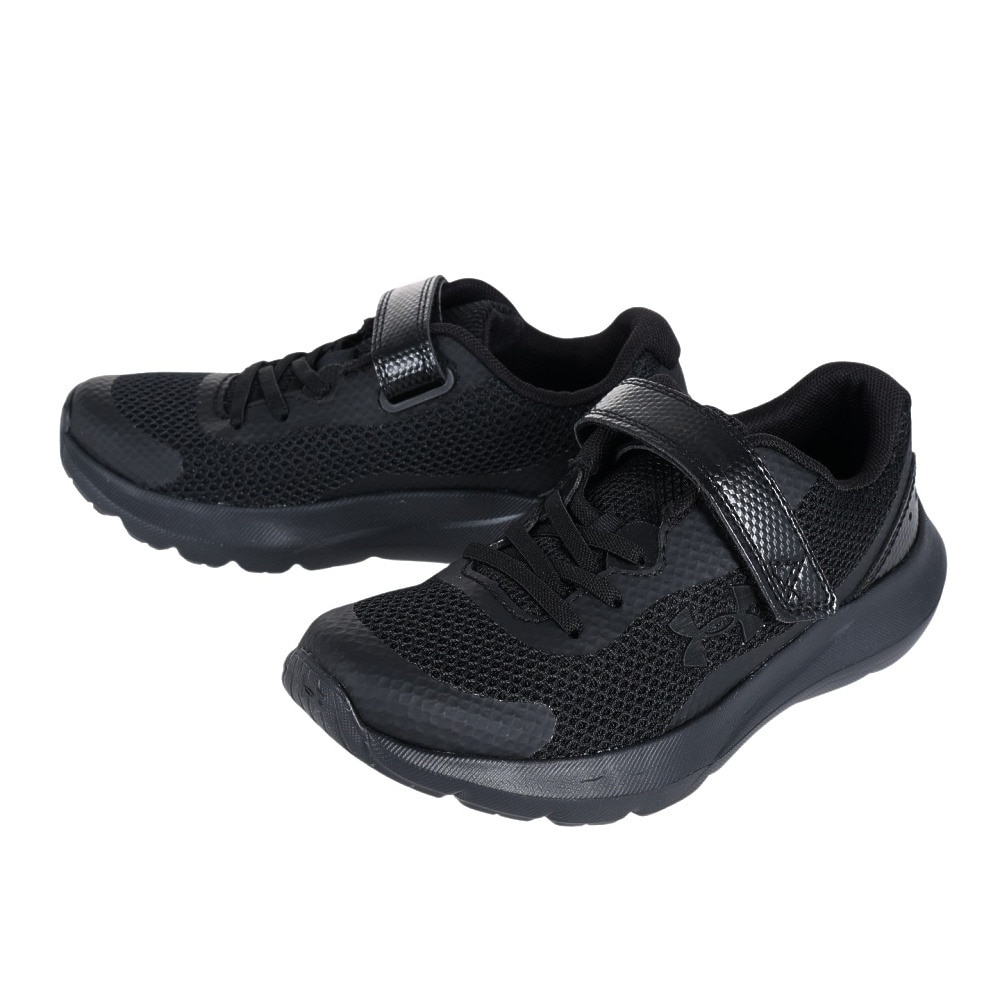 アンダーアーマー（UNDER ARMOUR）（キッズ）ジュニア シューズ サージ 3 AC ブラック 3024990 002 スニーカー スポーツ 軽量 ベルクロ ベルト付き 運動